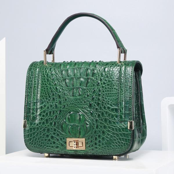 Authentic Genuine Crocodile Skin Female Small Purse Women Handbag Exotic Alligator Leather Lady Cross Shoulder Bag