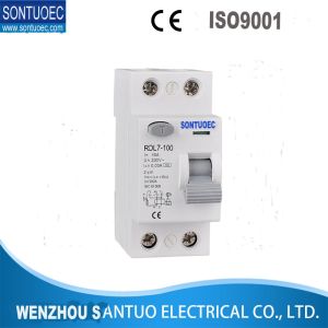 Quality RDL7-100 Double Pole RCCB 30ma , Electrical Residual Circuit Breaker for sale