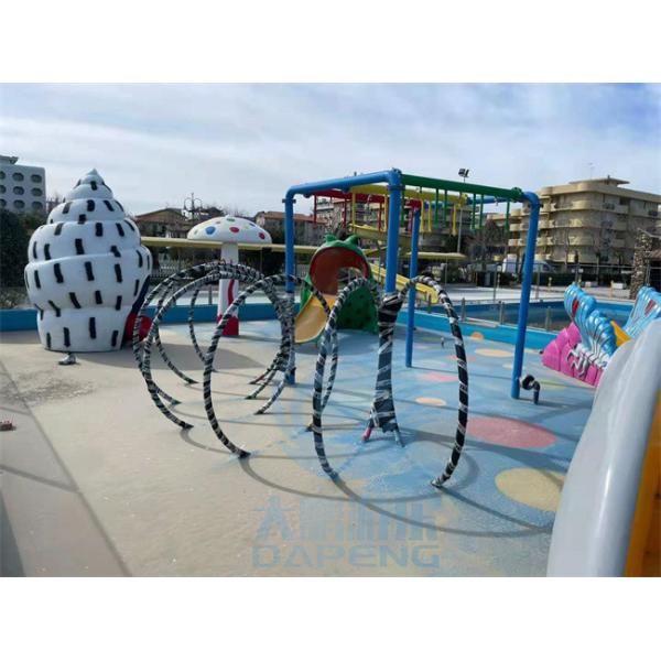 Fiberglass Water Park Splash Pad Frog Small Swimming Pool Slide For Children