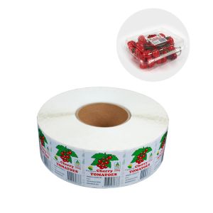 Gold Foil Custom Stickers Fruit Packaging Custom Printed Label Rolls