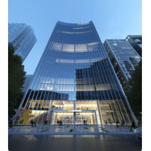 6005 Aluminum Structural Glass Facade 6mm Vertical Double Glazed Facade