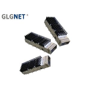 Stainless Steel Single Port QSFP28 Cage Low Emission 3D Foot Design