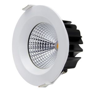 High CRI IP44 Fixed 15W COB LED Downlight 1800LM 0 - 10V Dimmable / Dali