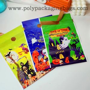 Waterproof Cartoon Ghost Halloween PE Drawstring Gift Bag