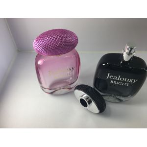 Gradient Pink Gradient Black Luxury Perfume Bottles With Atomizer Cap