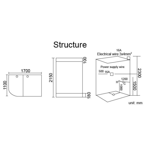 Wet Steam Bathroom Shower Enclosure Sauna Ozone Disinfection