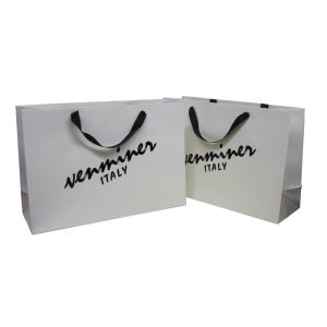 Customized Jrep 250g Paper Carrier Bag, Personalised Shopping Bags With Logo