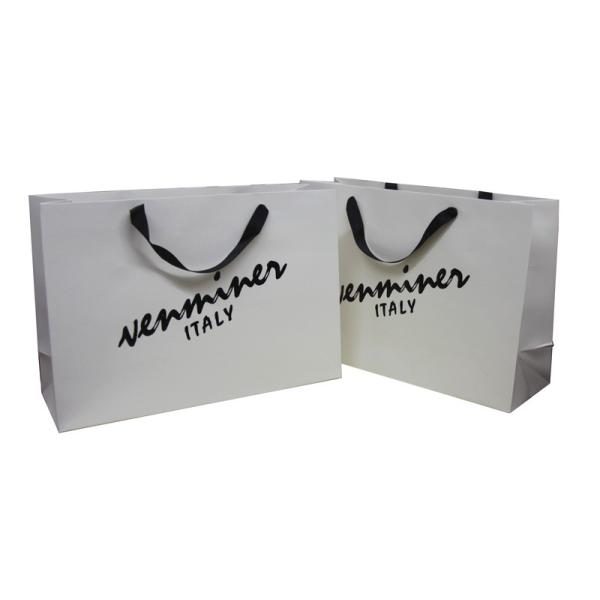 Customized Jrep 250g Paper Carrier Bag, Personalised Shopping Bags With Logo
