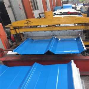 760mm prepainted hot-dip zinc blue corrugated steel roof sheet for warehouse