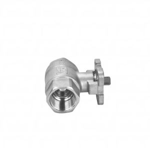 304 stainless steel two-piece high platform ball valve two-piece wire buckle