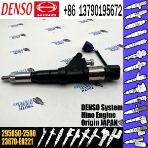 New Diesel Common Rail Fuel Injector 295050-2580 23670-E0221 For HINO Engine
