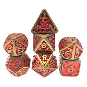 Dice Set Multipurpose Practical Plating Sharp Trade Card Polyhedral Metal