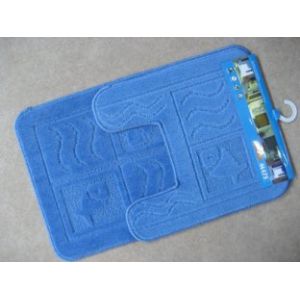 Quality Anti-slip blue Microfiber bath mat OBM-003 for sale
