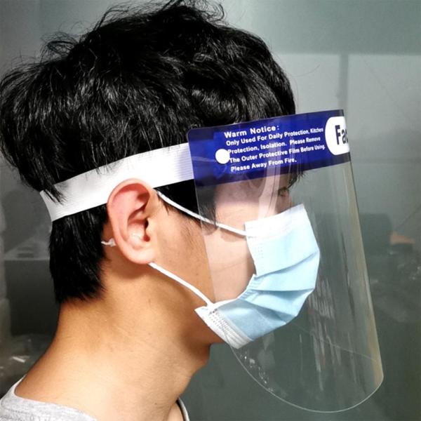 Environmental Protection Clear Plastic Face Shield High Definition Harmless