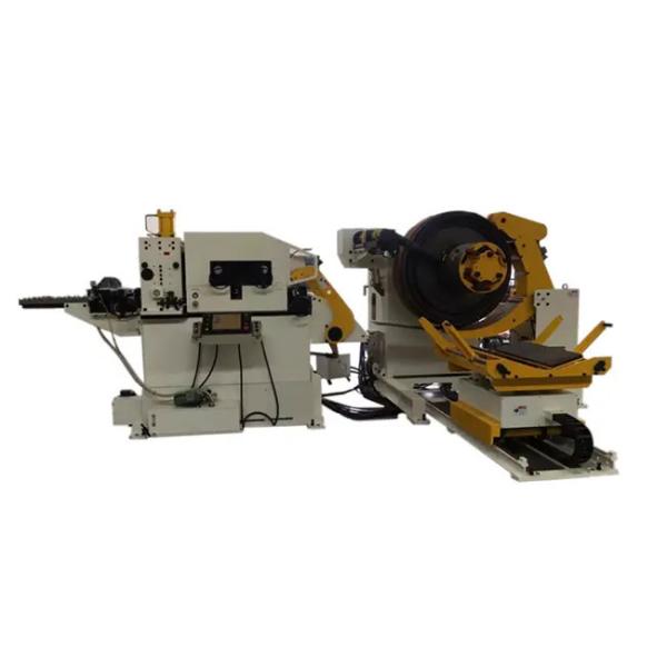 Buy 380V AC Uncoiler Straightener Feeder 2 In 1 Leveling And Decoiler Machine at wholesale prices