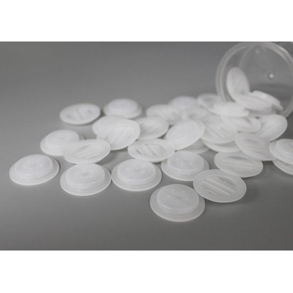 PE Food Grade One Way Degassing Valve For Resealable Side Gusset Coffee Packing Bags