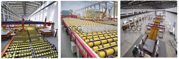 6mm/ 8mm green clear tempered glass