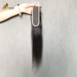 Straight Natural Black 2x6 Transparent Lace Human Hair Lace Closure
