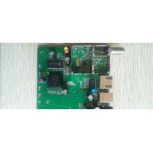 F connector with shielding for PCB