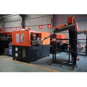 Quality Fast Speed Automatic Blowing Machine , PLC Control Pet Bottle Machine With 2 Cavity for sale