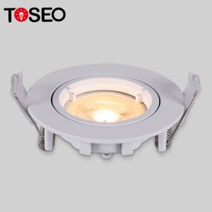 Restaurant Gu10 Bathroom Downlights Fixture 68mm Cutting 50000 Life Span