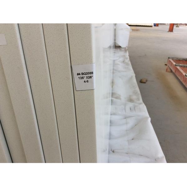 Bacteria Resistant Artificial Granite Countertops , White Engineered Stone