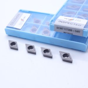 DCMT11 Positive CNC Turning Inserts with 5MT Semi-Finish Chipbreakers, Cermet