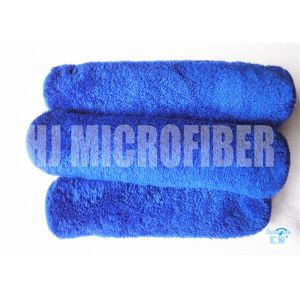 Blue Color Microfiber Car Cleaning Cloth Super Soft Super Absorbent 80%