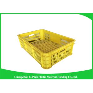 Industrial Plastic Storage Containers , Agriculture Solid Plastic Milk Crates