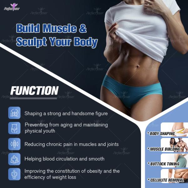 HIEMT Cellulite Fat Removal Machine EMS RF Body Sculpting Muscle Building