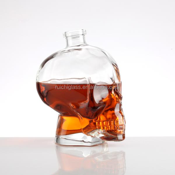 500ml OEM/ODM Super Flint Glass Spirit Liquor Rum Bottle with Hot Stamping Design
