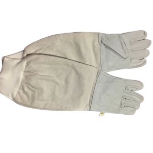 Comfortable Canvas Beekeeping Gloves with Long Elastic Cuff to Prevent Slipping
