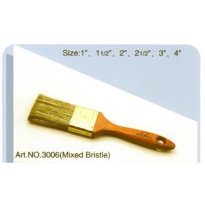 Polyester mixed bristle Chinese bristle paint brush No.3006
