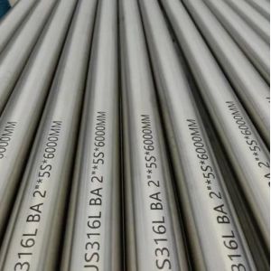 China 201/202/304/316/S31803/S32750 SS Round Pipe Ba/2b/No. 1/No.3/No.4/8K/Hl/2D Material Grade Rust Proof Yes on sale