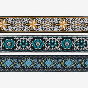 OEKO TEX 5cm Jacquard Polyester Webbing Strap For Clothes