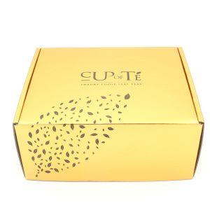 Custom printing Corrugated cardboard black and gold shipping box rose gold boxes