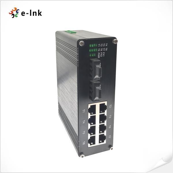 Industrial Switch 8-port 10/100Base-T + 2-port 100BASE-FX Ethernet Switch SC