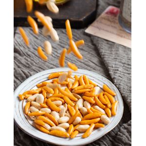 Persimmon Seed Shaped Japanese Rice Crackers Roast Healthy Nut Snack