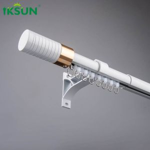 China 0.7 - 1.4m/Set Tension Window Curtain Rods And Rails Extendable Adjustable on sale