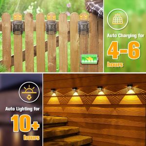IP65 Waterproof Solar Wall Fence LED Lights Landscape 80 * 80MM For Outdoor