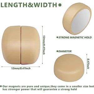 50 Pieces A4 Holding No Snag Hijab Magnets Strongest Magnetic Pins for Women