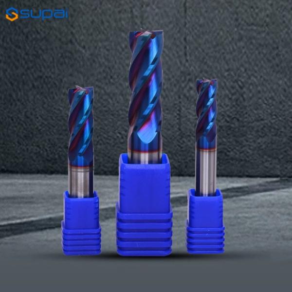Carbide Square End Mill With 30 Degrees Helix Angle And Carbide Cutting Edge