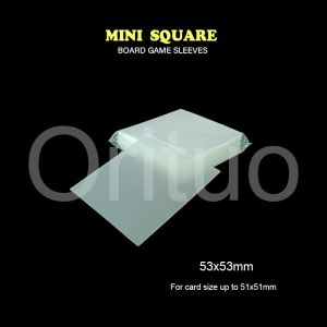 Double Matte Clear Card Sleeves Gamegenic Mini Square 53x53mm