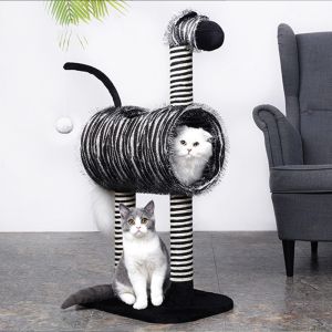 Sustainable Cute Zebra ODM Cat Scratcher Tree