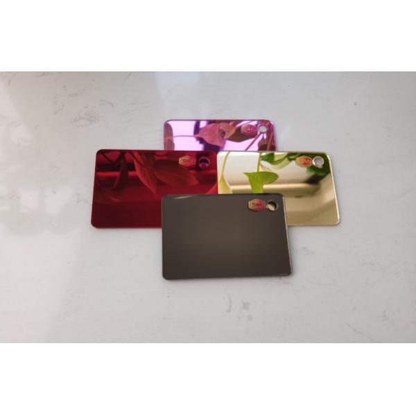 Buy 1-6mm Thickness Mirror Acrylic Sheet Adhesive Gold Mirrored with Different Colors at wholesale prices
