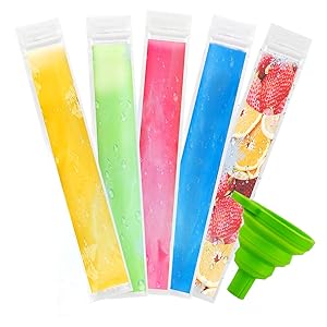 Ice pop mold bags display
