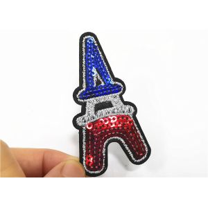 Fashion Design Sequin Embroidery Patches Felt Fabric Background