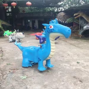 2m Animatronic Dinosaur Ride Remote Control For Theme Park