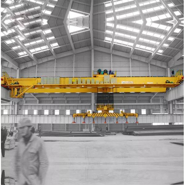 Ground Control 5 Ton Double Beam Eot Crane With Electric Magnet