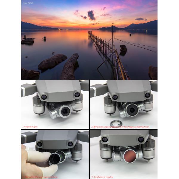 Custom Dji Polarizing Filter , Outlook Polar Pro Phantom Filters For DJI MAVIC 2 ZOOM